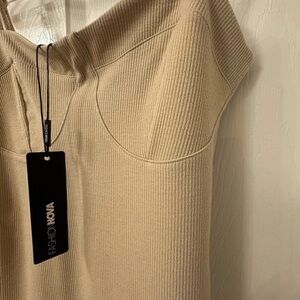 BEIGE Bodycon Dress